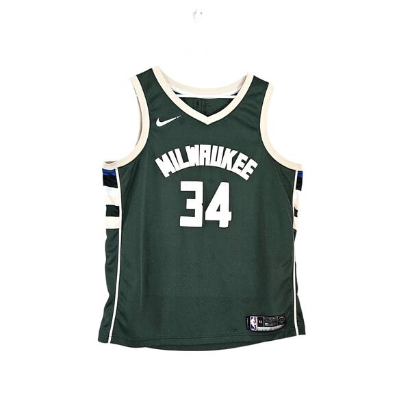 Nike NBA Icon Swingman Jersey Milwaukee Bucks Giannis Antetokounmpo XL FLAW - Picture 1 of 10